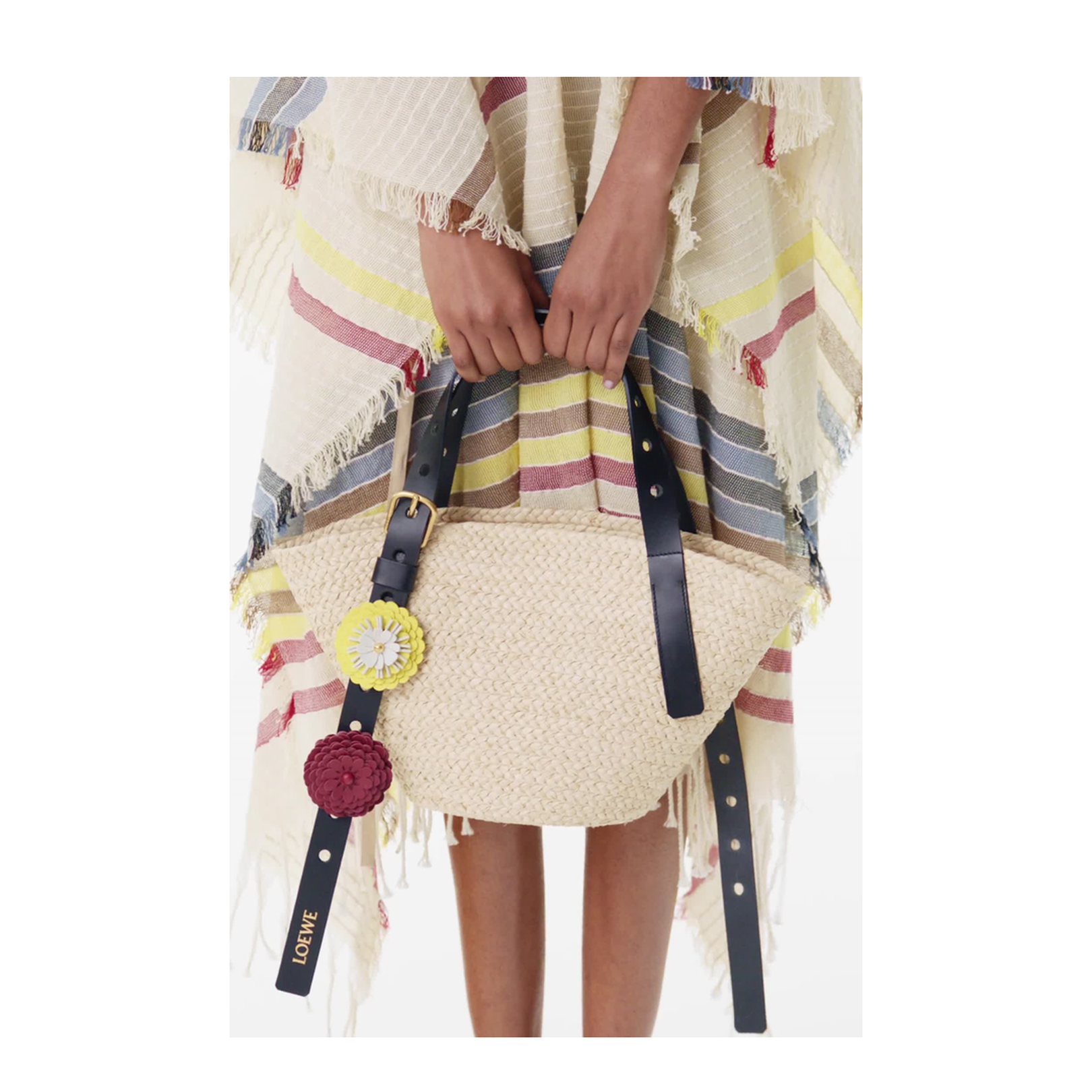 Paula's Ibiza Small Punch Hole Basket Bag - Image 4