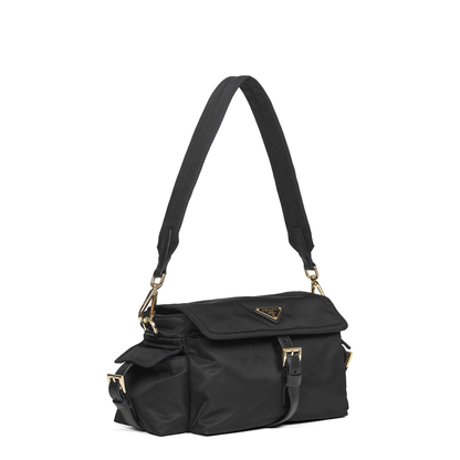 Explore Medium Re-Nylon Shoulder Bag - Nero - Image 2