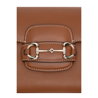 Horsebit 1955 Soft Small Shoulder Bag in Brown Leather - Image 2