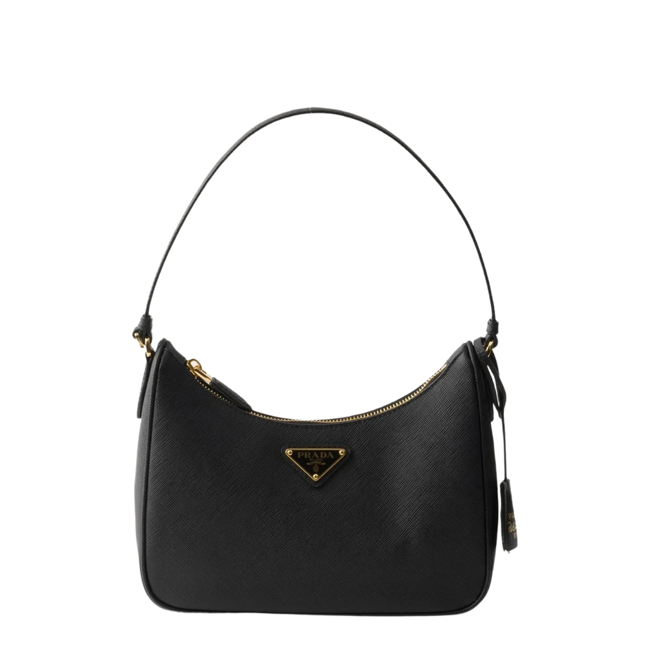 Black Re-edition Mini Saffiano Leather Bag - Image 1