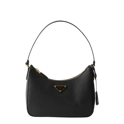 Black Re-edition Mini Saffiano Leather Bag - Image 1