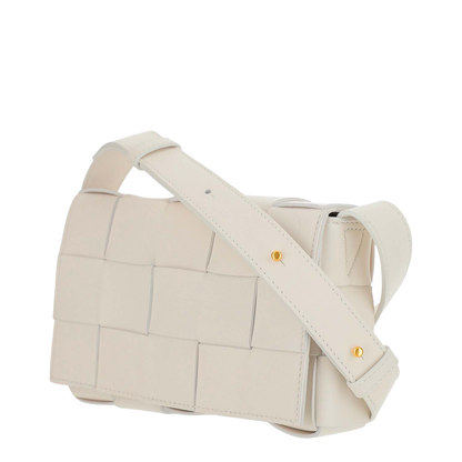 Cassette Small Lambskin Crossbody Bags - White - Image 2