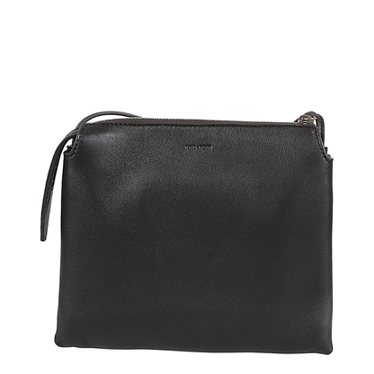 Nu Twin Shoulder Bag Leather Black - Image 1