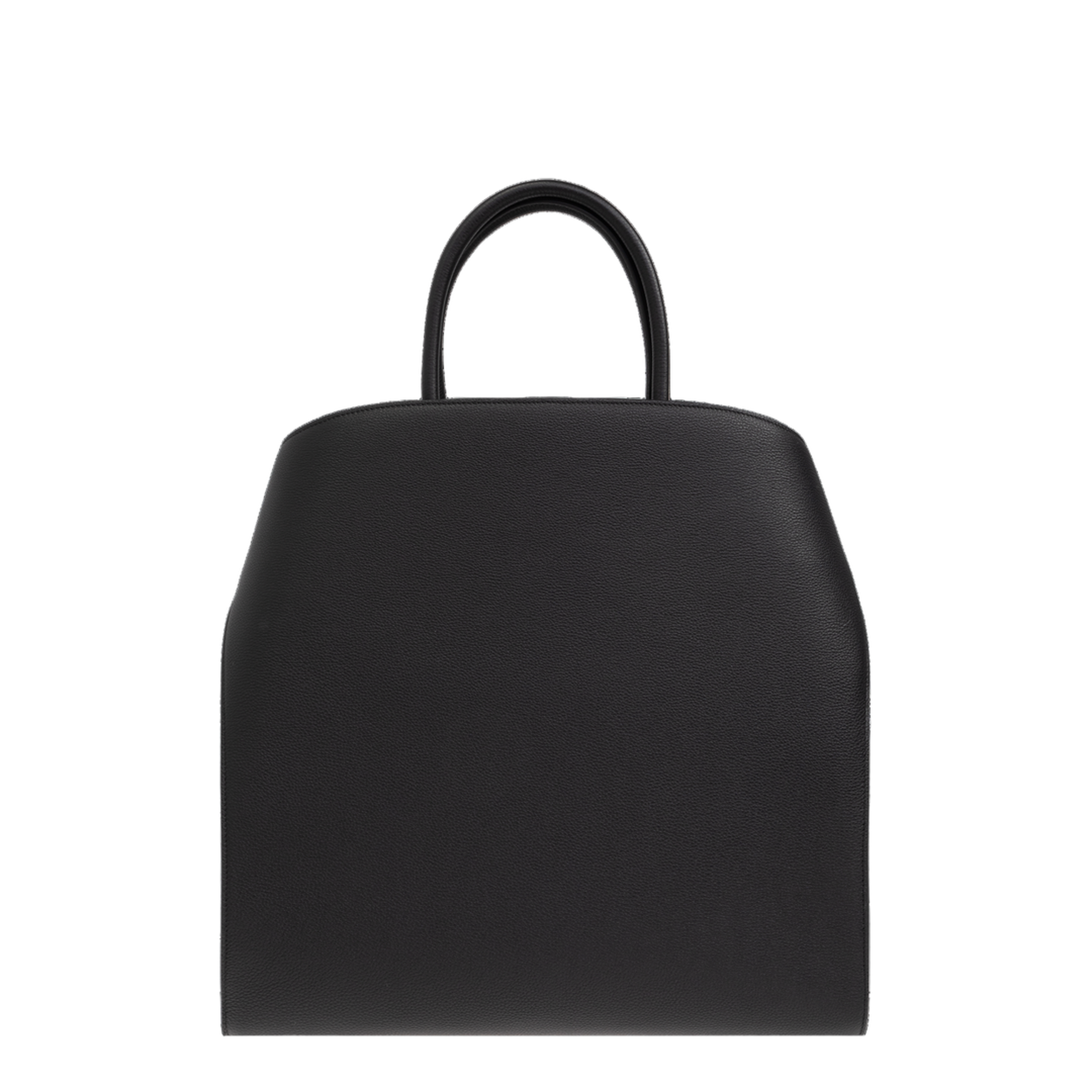 Hug Leather Tote Bag - Black - Image 3