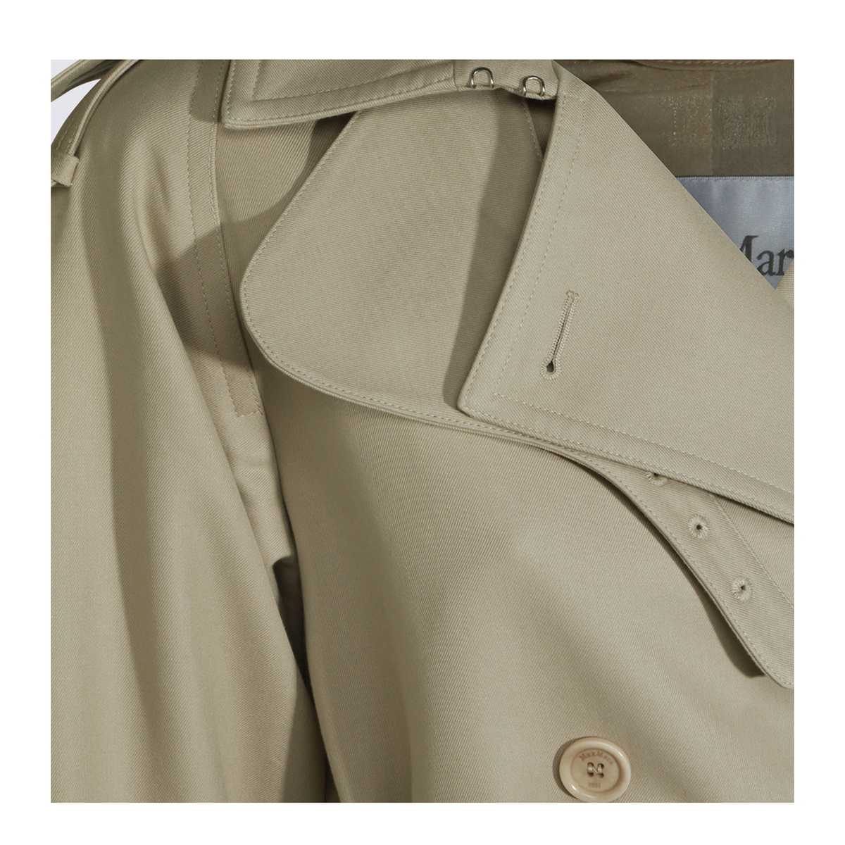 Short Cotton Trench Coat - Image 3