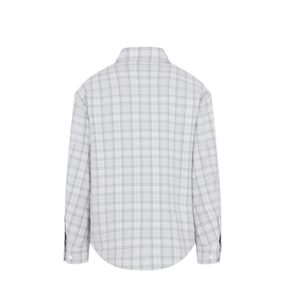 Flannel Wool Overshirt Padded Coat - Image 4