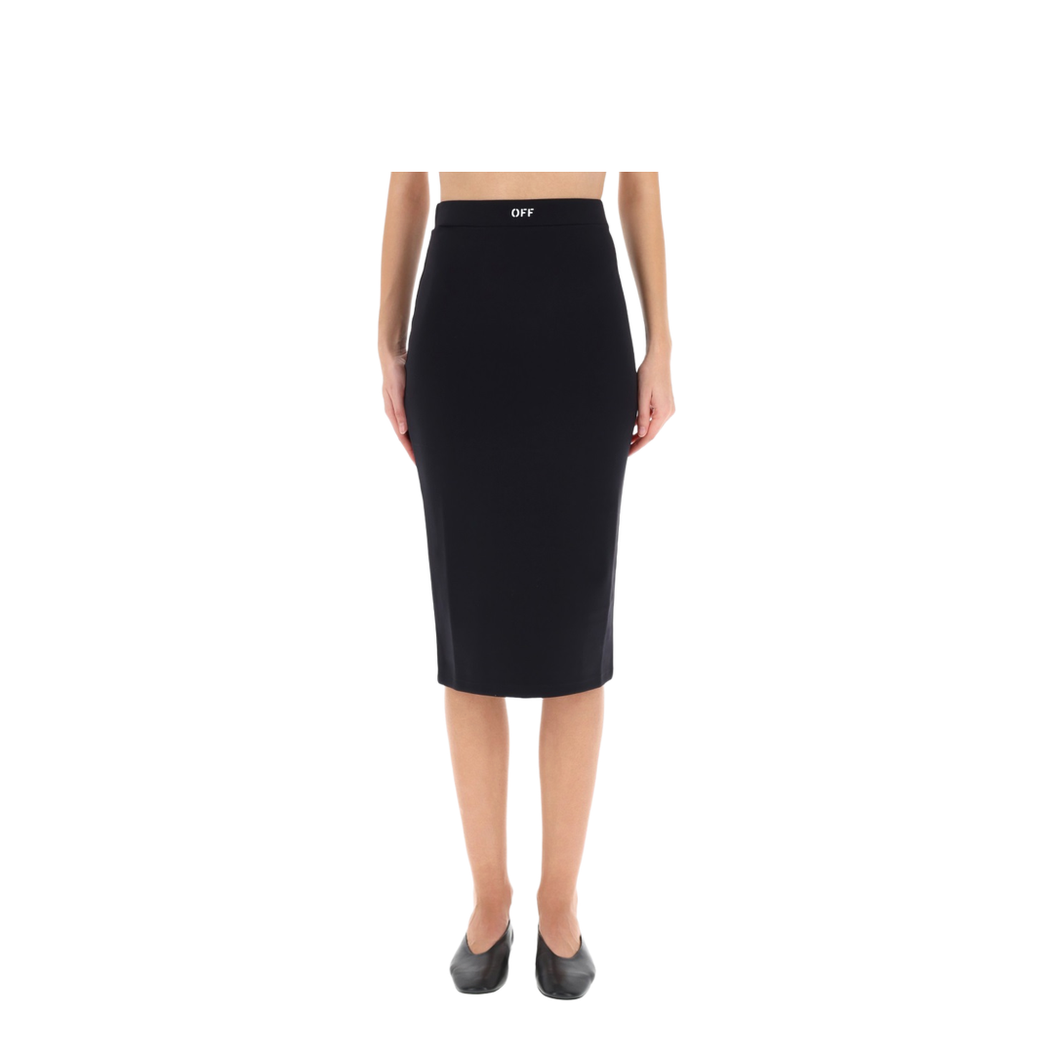 Sleek Midi Skirt Black - Image 1
