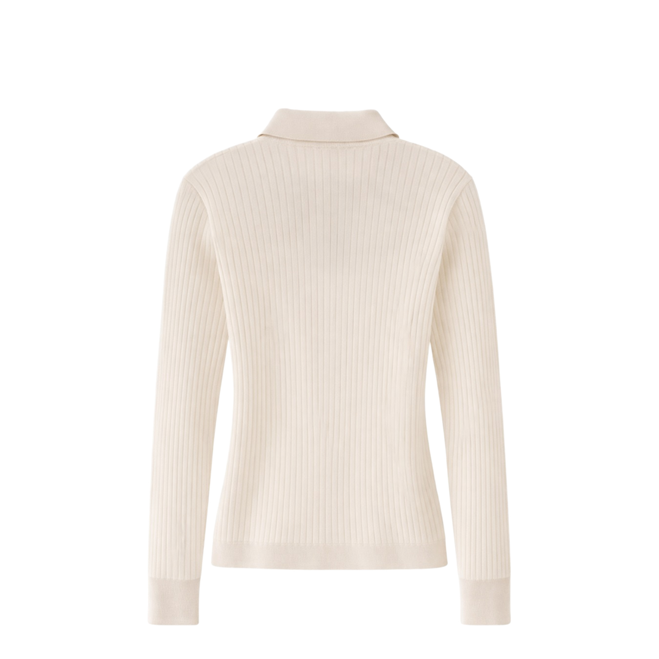 Ribbed Polo with Buttons - Image 3