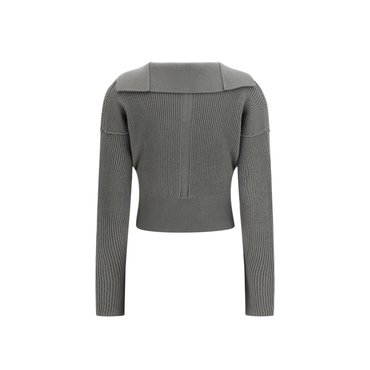 Euca Virgin Wool Sweater With V Neck - Image 2