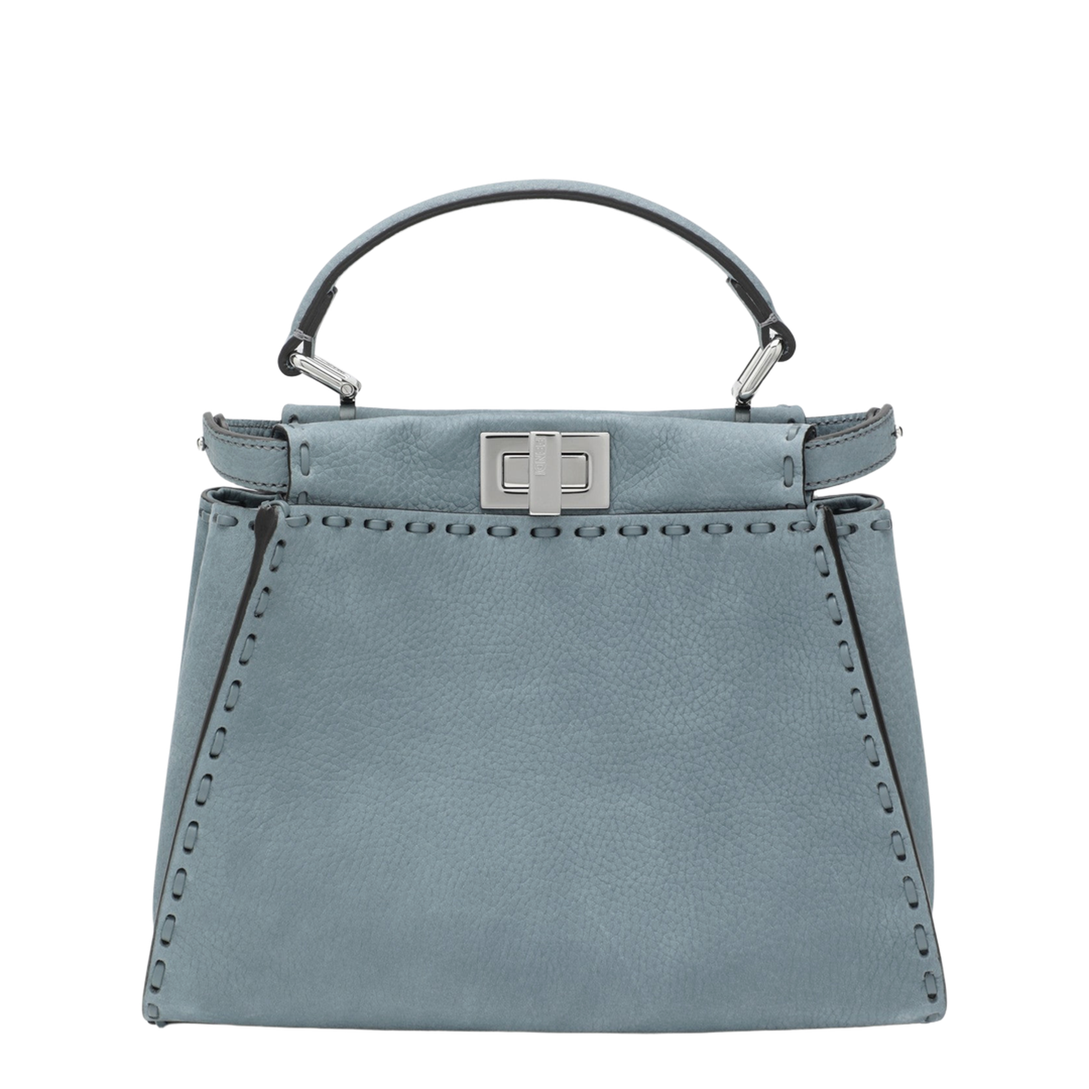 Peekaboo Mini Cuoio Romano Leather Light Blue - Image 2