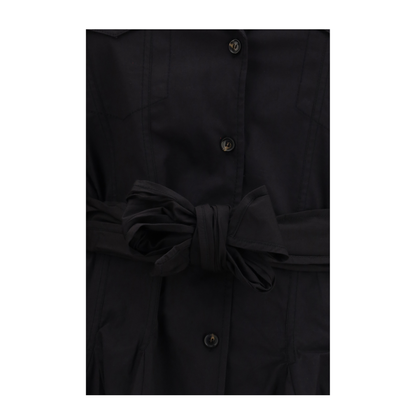 Short Shirt Dress with Belt - Image 3