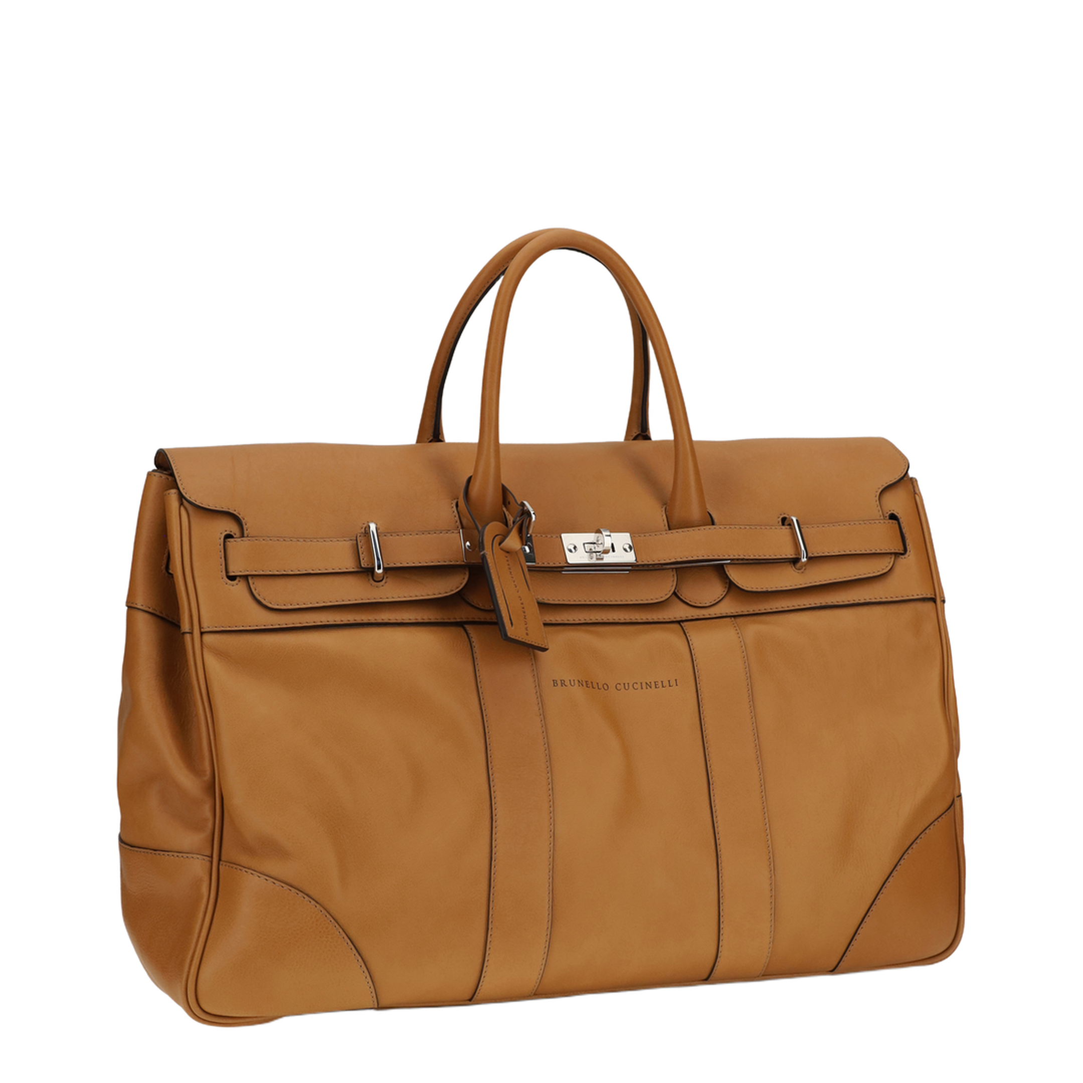 Leather Travel Bag with Logo - Image 2
