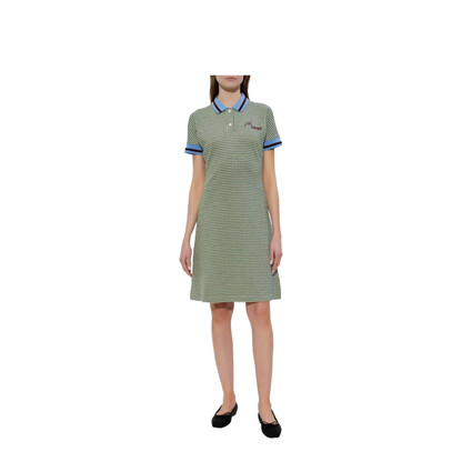 Polo-Collar Check Mini Dress - Image 2