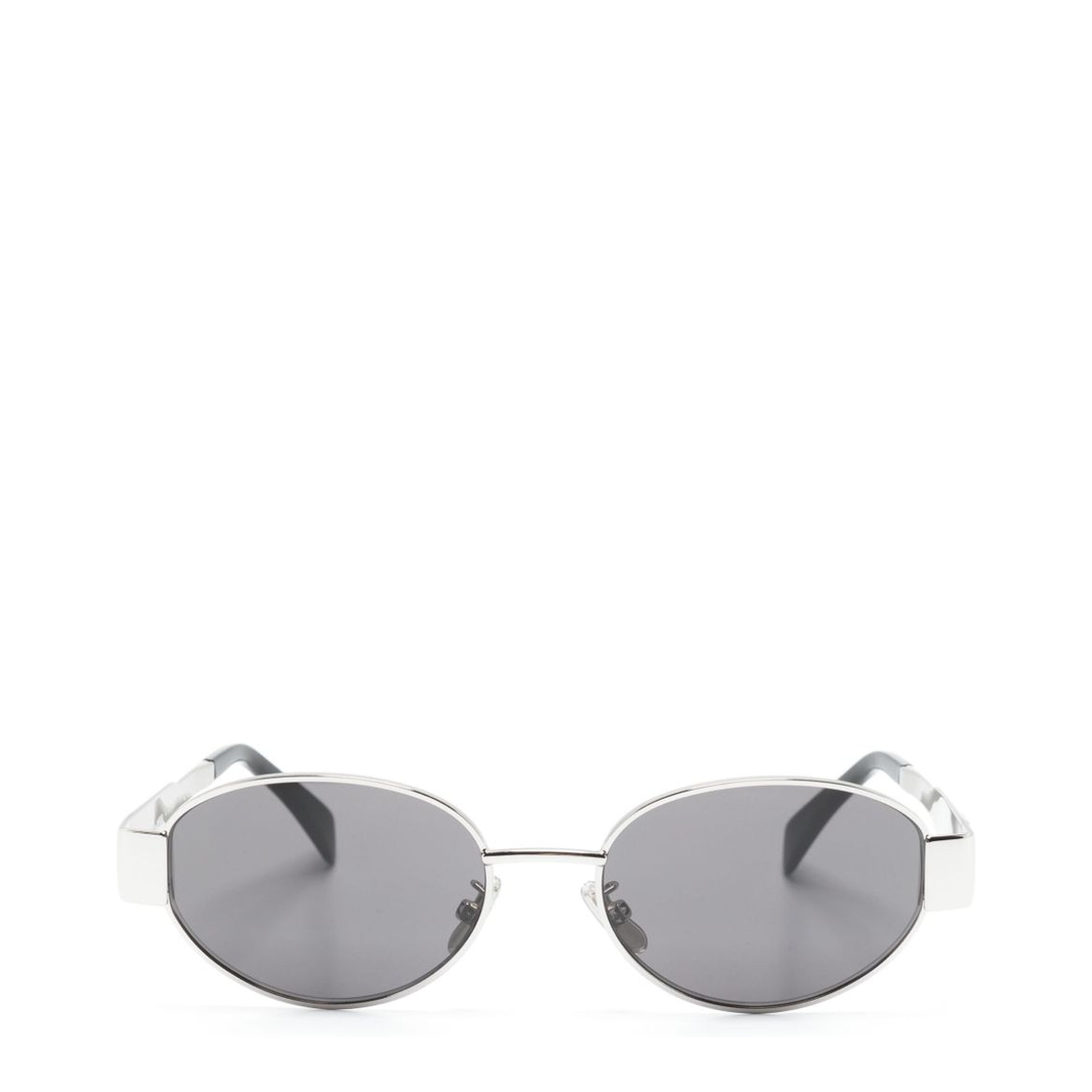 Triomphe Metal 01 Sunglasses in Metal - Silver / Smoke - Image 1
