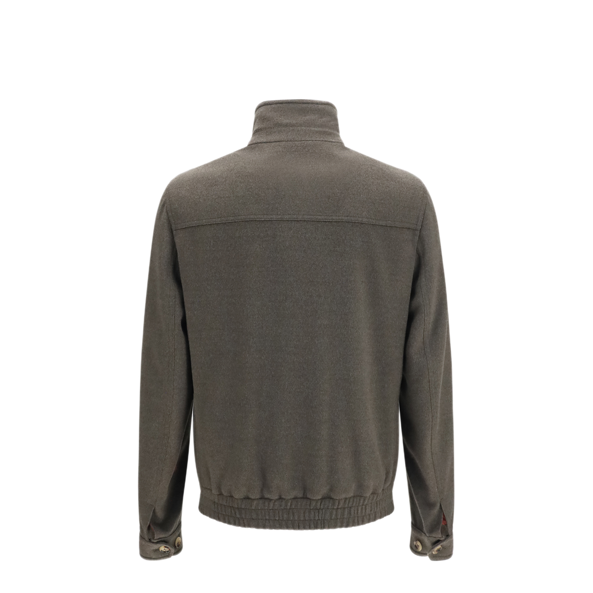 Wool Zip Jacket With High Collar - Image 2