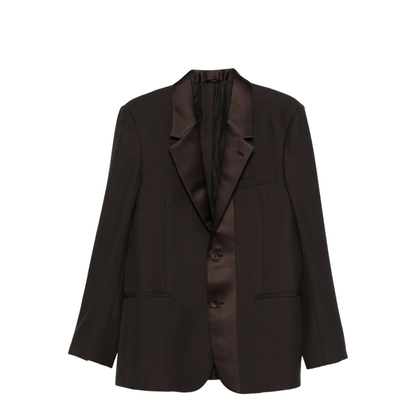Single-Breasted Wool Crêpe Tailored Blazer - Image 1