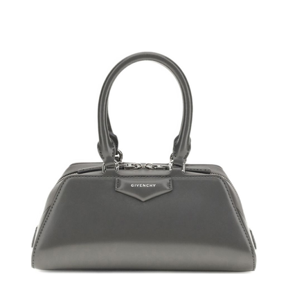 Antigona Mini Box Calfskin Top-Handle Bag - Dark Grey - Image 1