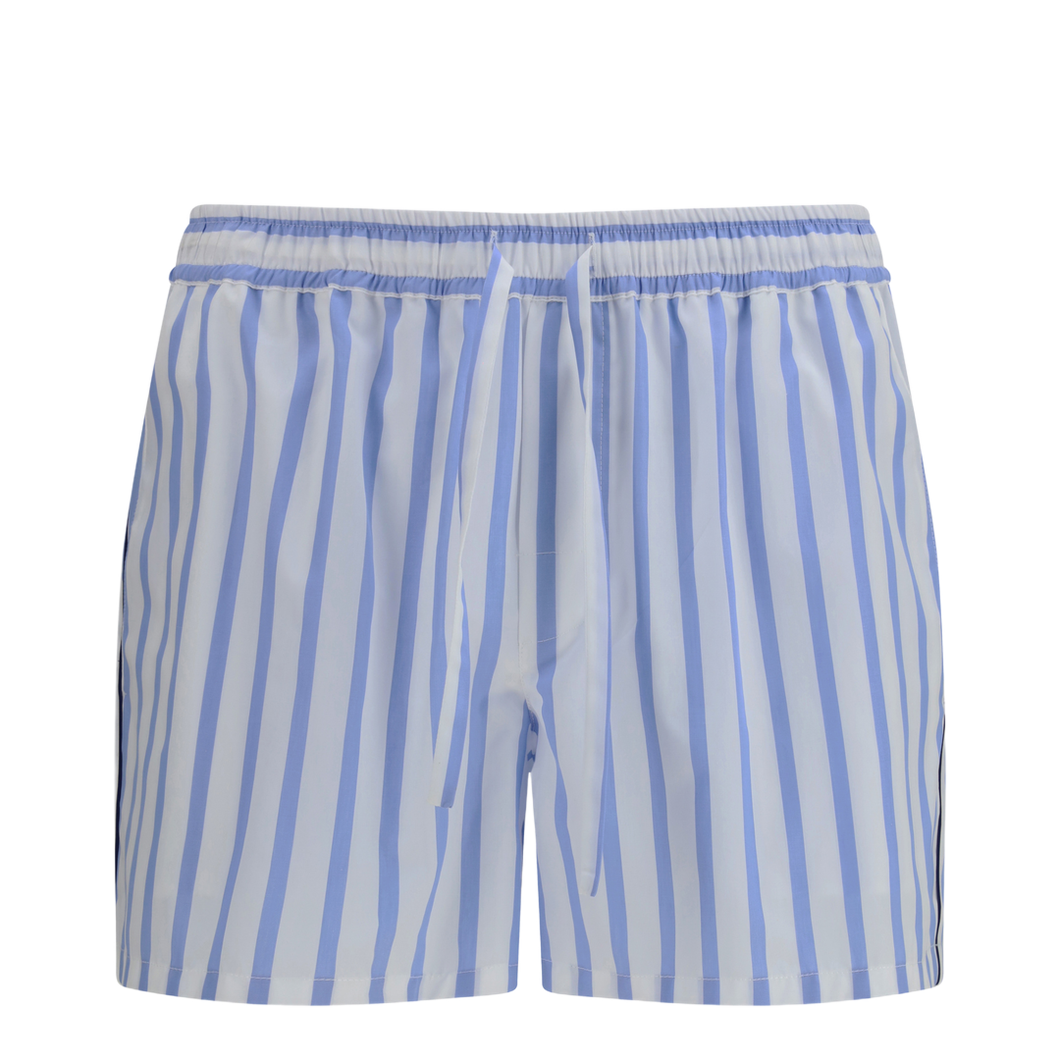 Striped Poplin Bermuda Shorts - Image 1