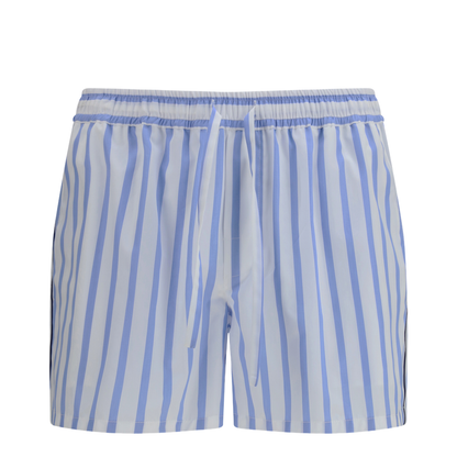 Striped Poplin Bermuda Shorts - Image 1