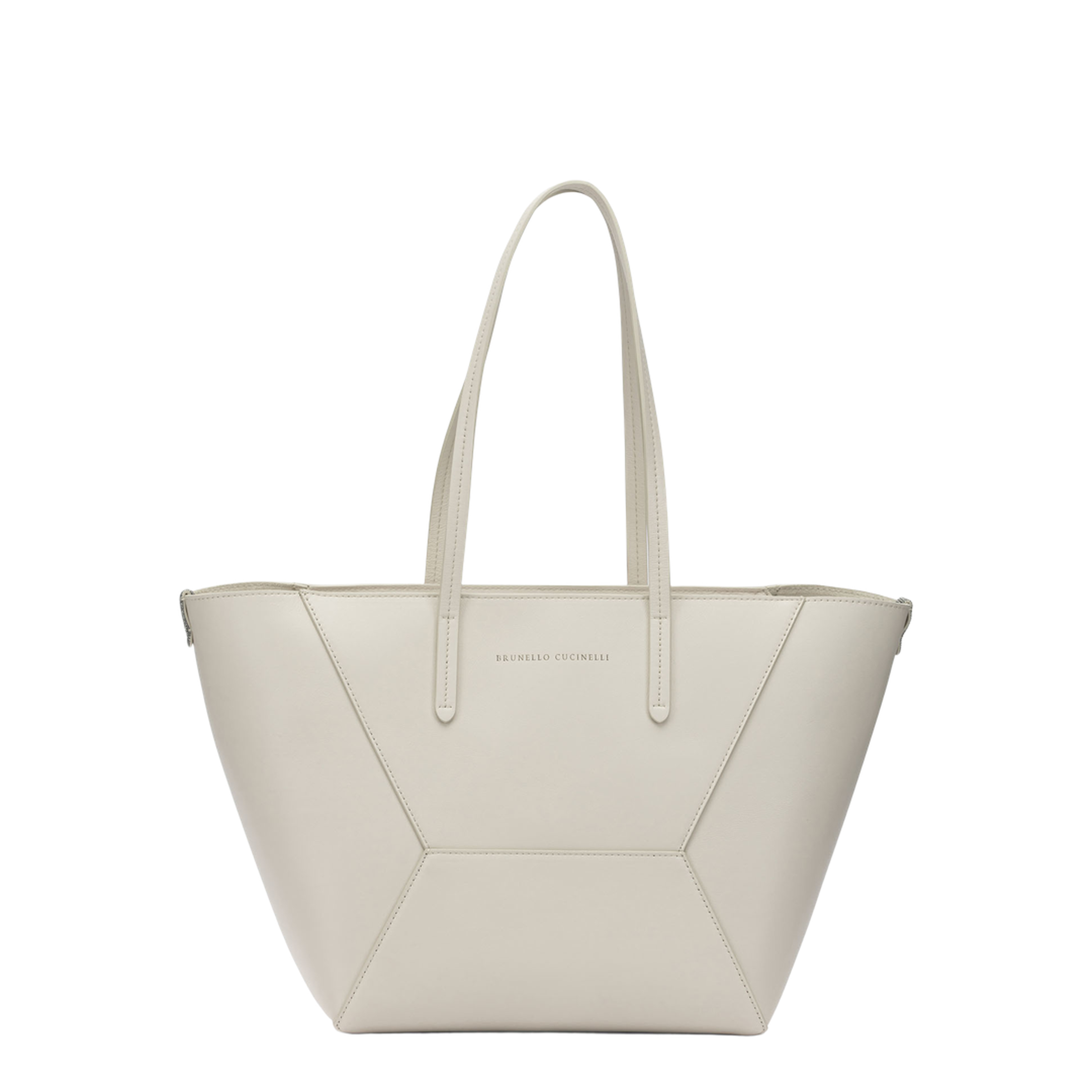 BC Duo Small Calfskin Tote Bag - Ivory - Image 4
