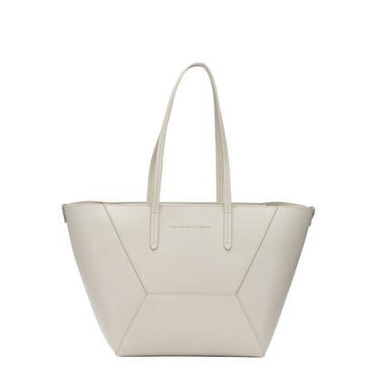 BC Duo Small Calfskin Tote Bag - Ivory - Image 4