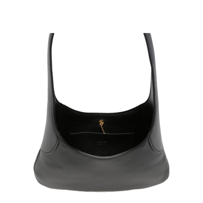 Joan Small Calfskin Hobo Bag - Black - Image 4
