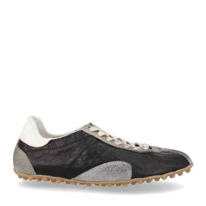Sprinters Sneakers In Black Leather And Vintage Suede - Image 1