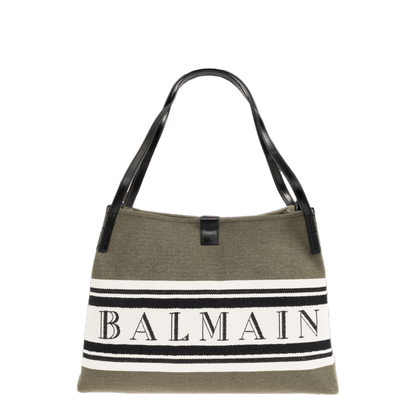 Medium Release Shopper Cotton Canvas Tote Bag - Olive Green - Image 1