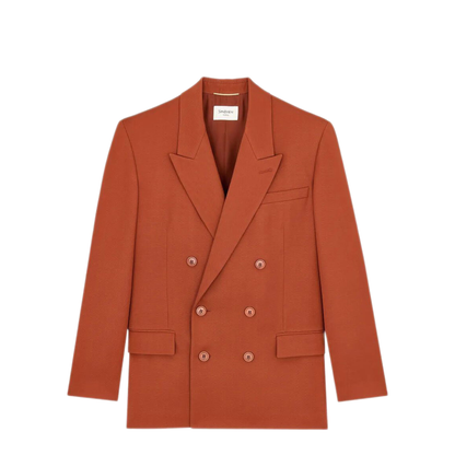 Double-Breasted Jacket in Wool Gabardine - Image 1