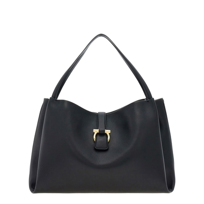 Softened Large Calfskin Tote - Nero - Image 2