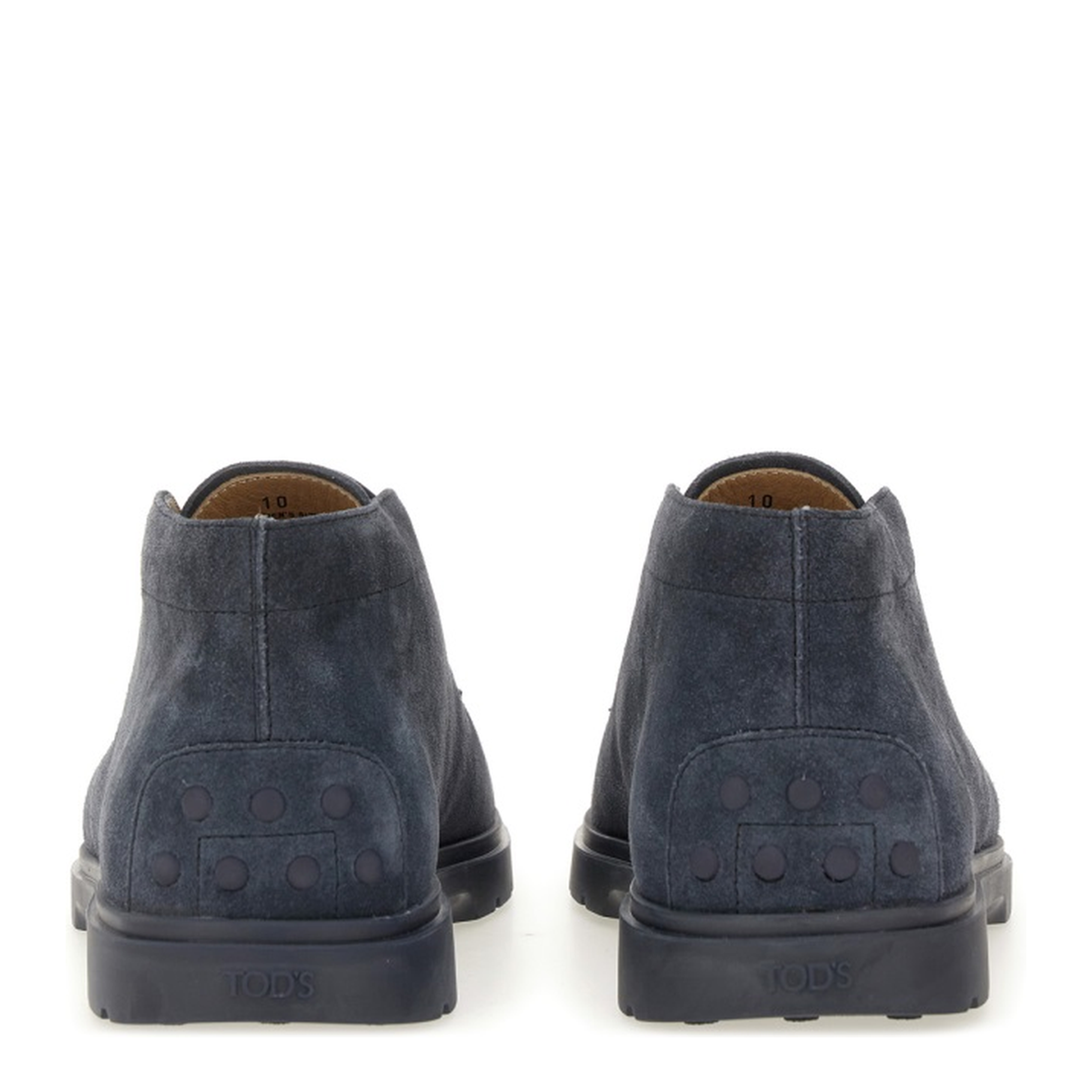 Blue Front Lace-Up Fastening Round Toe Branded Insole - Image 3