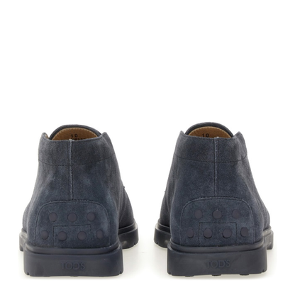 Blue Front Lace-Up Fastening Round Toe Branded Insole - Image 3