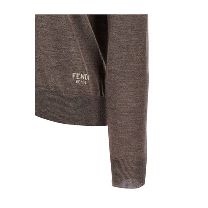 Wool And Silk V-Neck Jumper - Image 3