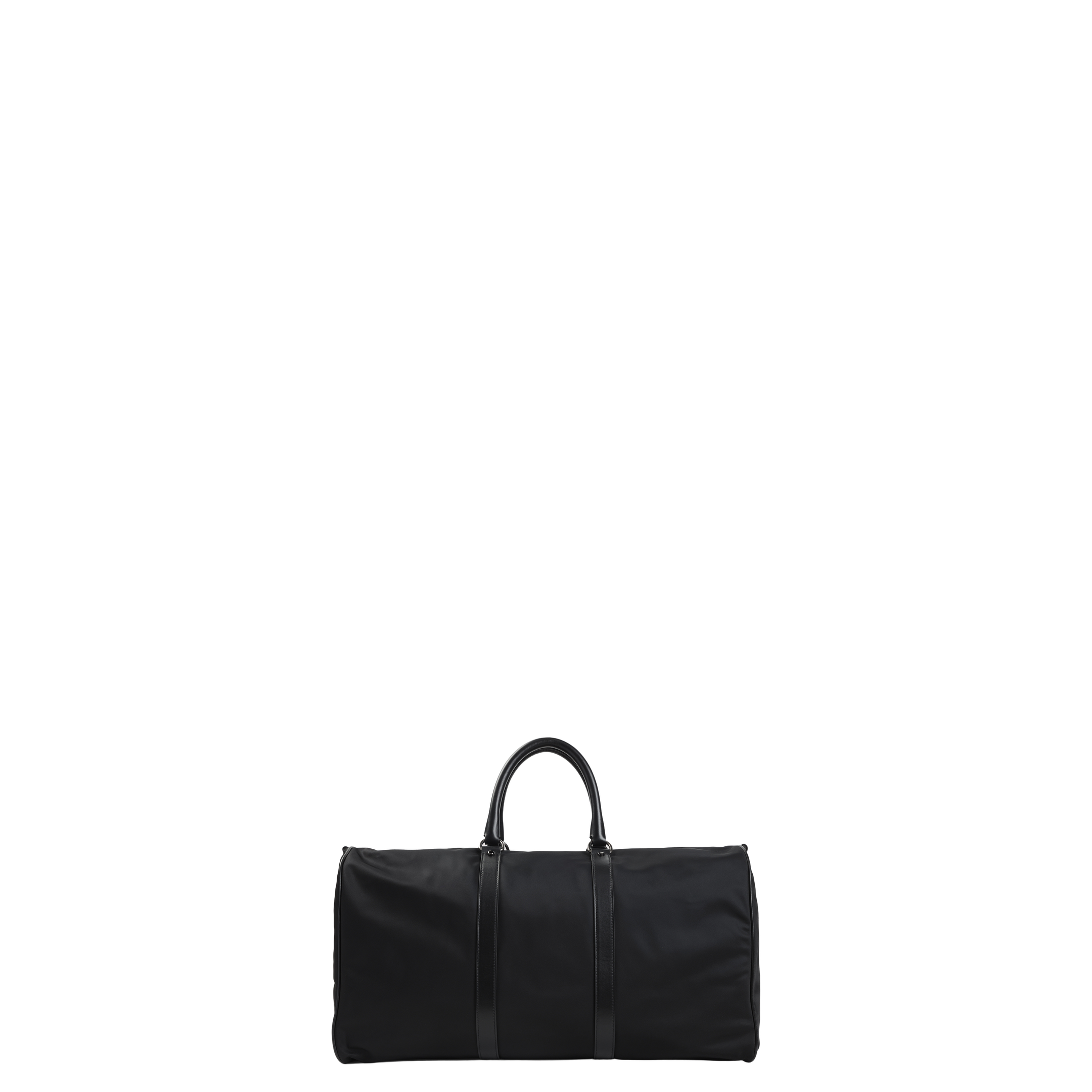 Nylon Bag Leather Black - Image 4