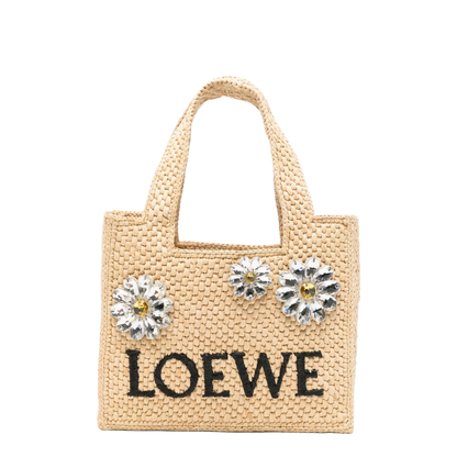 Font Mini Raffia Tote - Natural - Image 1