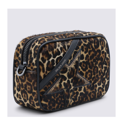Mini Star Bag Mini Pony Skin Crossbody Bag - Beige, Brown and Black - Image 6