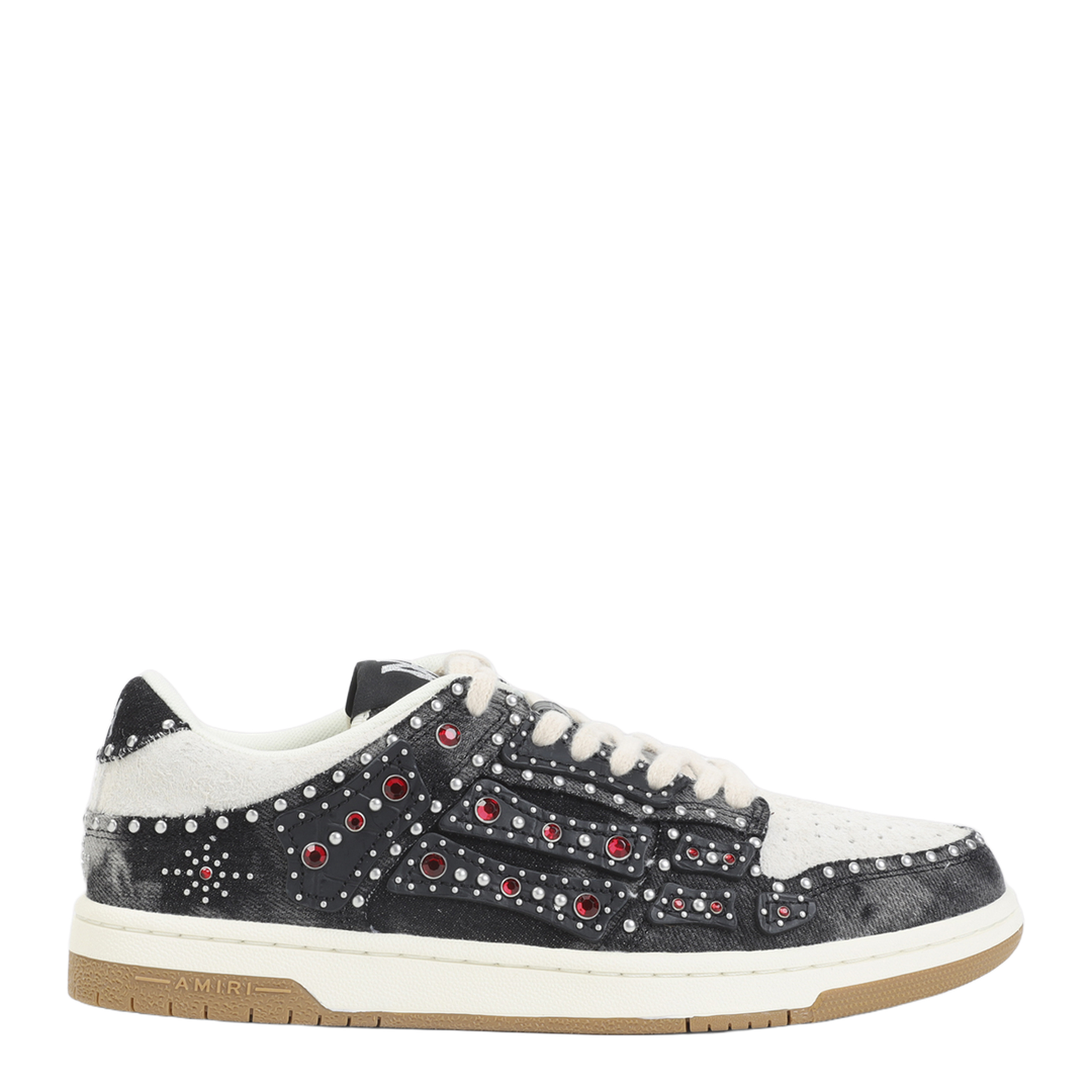 Studded Skeleton Top Low Sneakers - Image 1