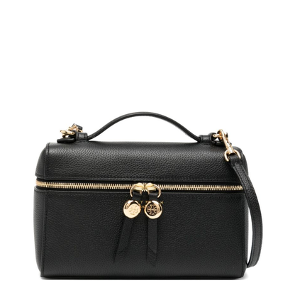 Romy Slim Top Handle Bag - Black - Image 1