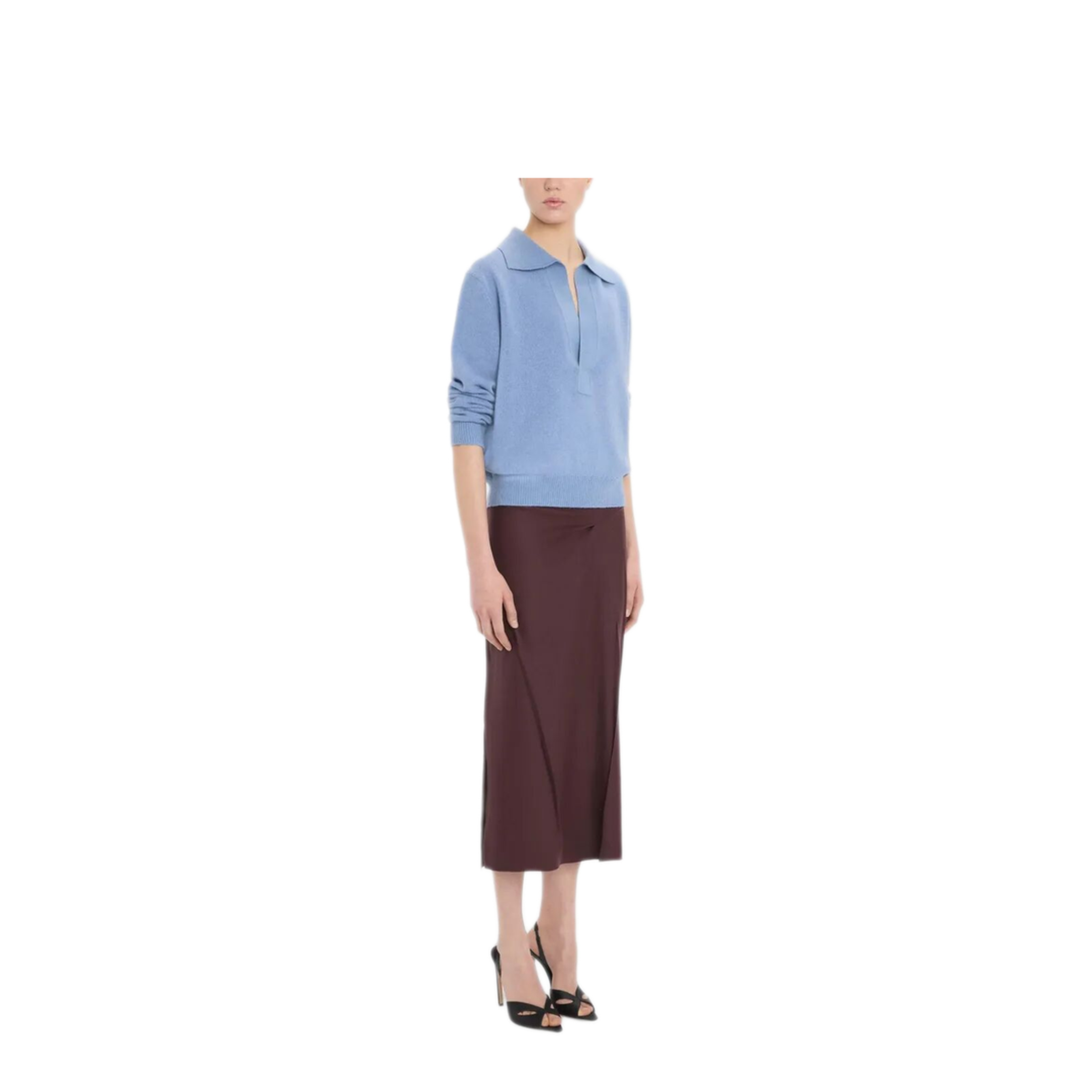 Genevieve Polo Jumper in Merino Wool - Image 9
