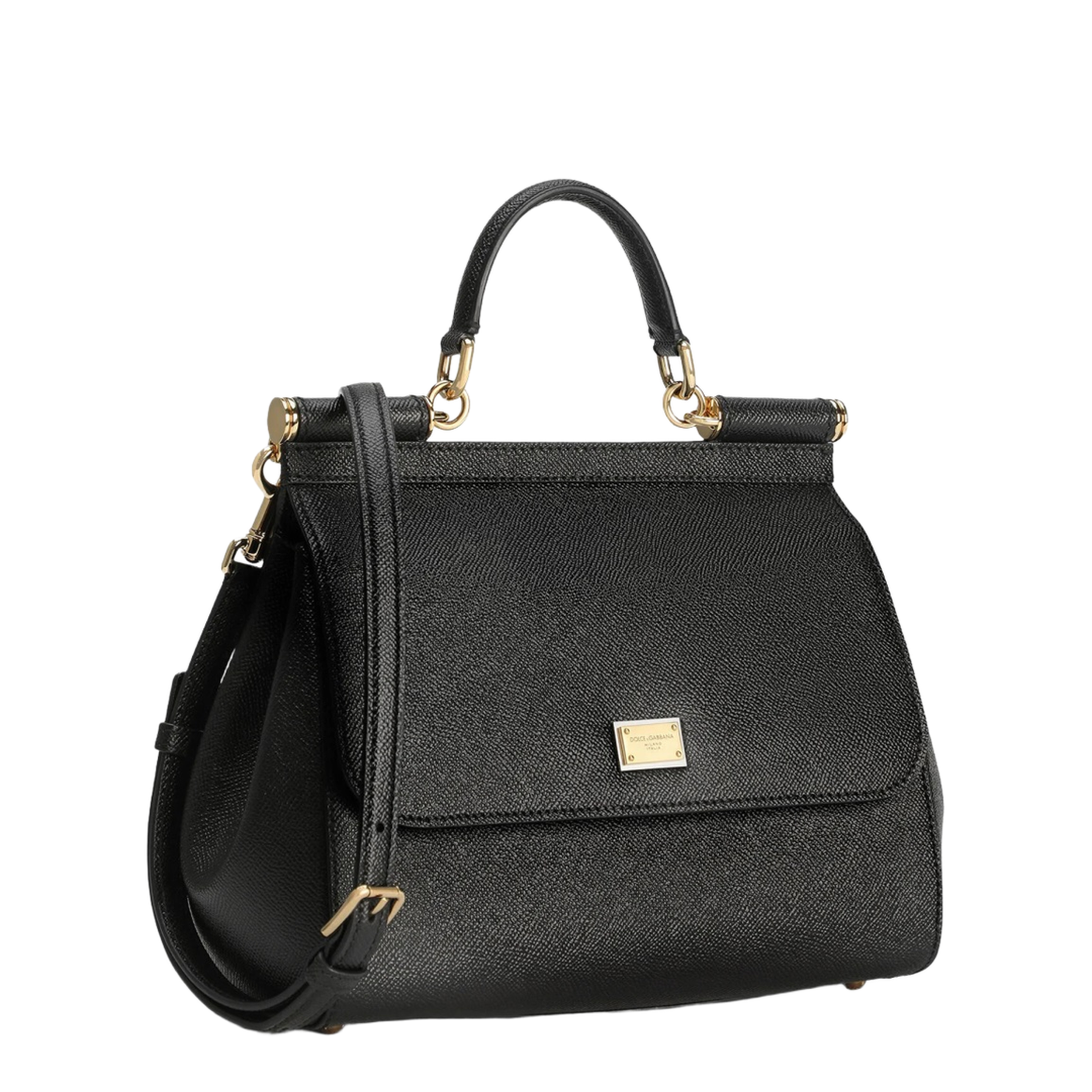 Large Sicily Handbag in Black - Image 7