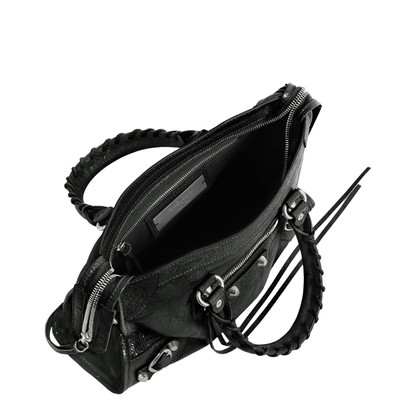 Le City Small Lambskin Top-Handle Bag - Black - Image 5