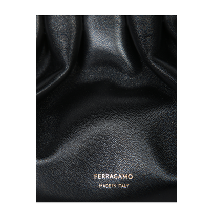 Soft-bag Small Nappa Leather Shoulder Bag - Black - Image 4