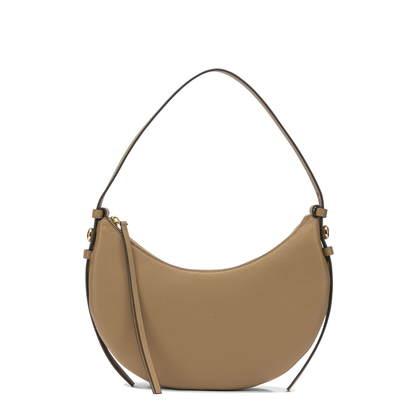 Romy Medium Pebbled Leather Hobo Bag - Cognac - Image 1