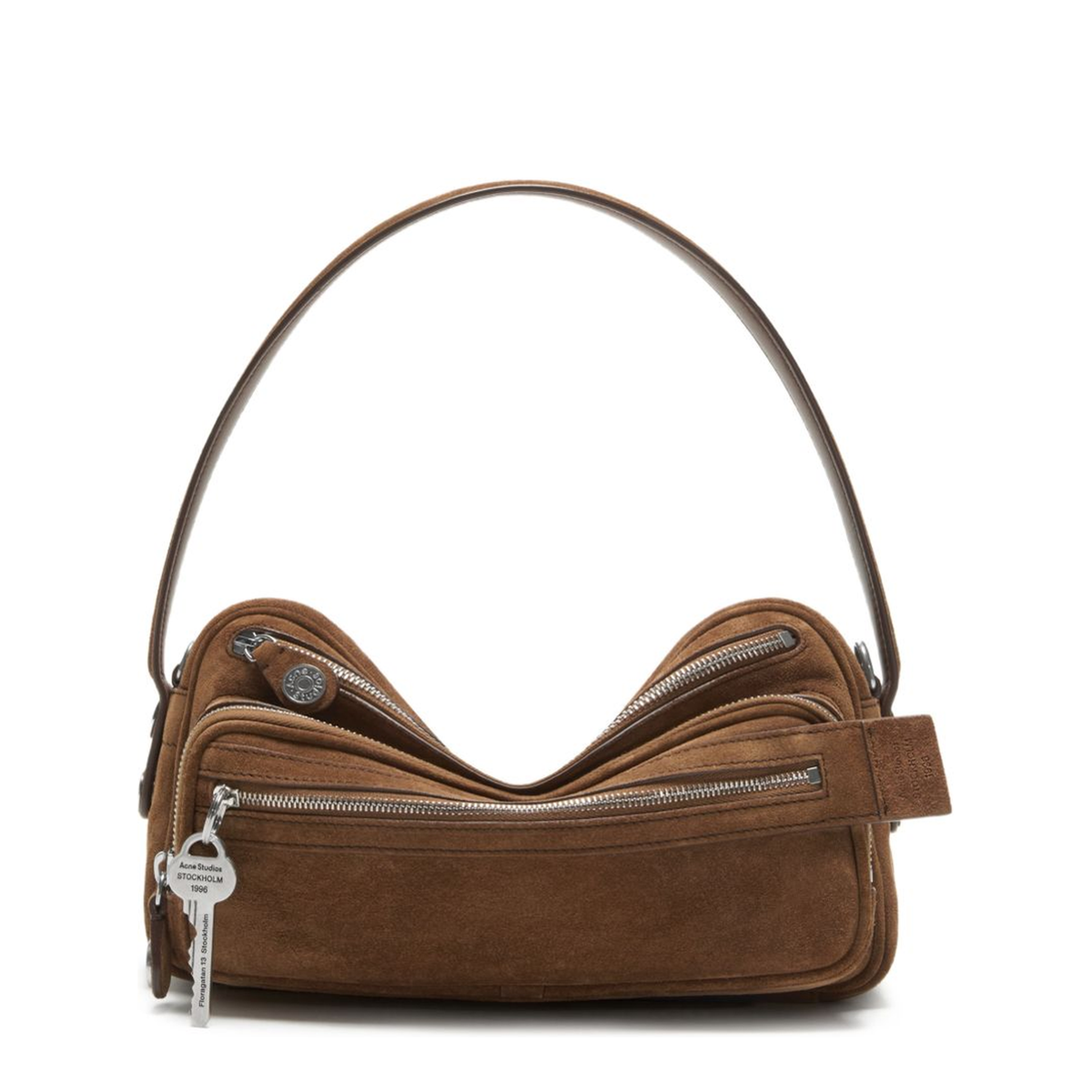 Camero Party Suede Shoulder Bag - Cognac Brown - Image 4
