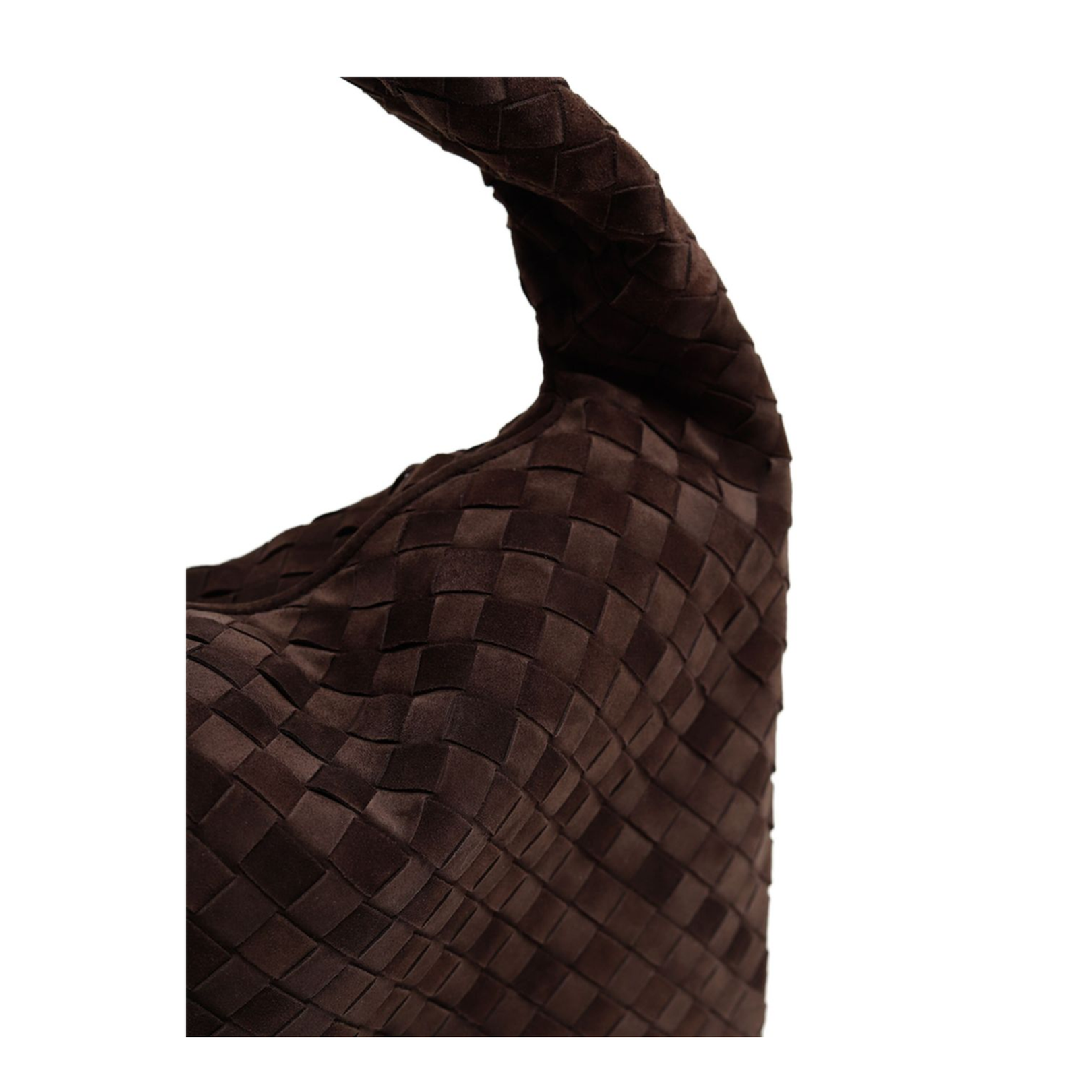 Hop Small Suede Hobo Bags - Brown - Image 3