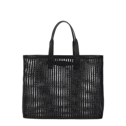Adamo Calfskin Shopper Tote - Black - Image 2