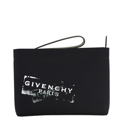Logo-Print Clutch Bag - Image 1