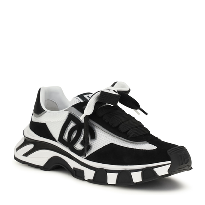 Leather and Mesh Sneakers - Image 2