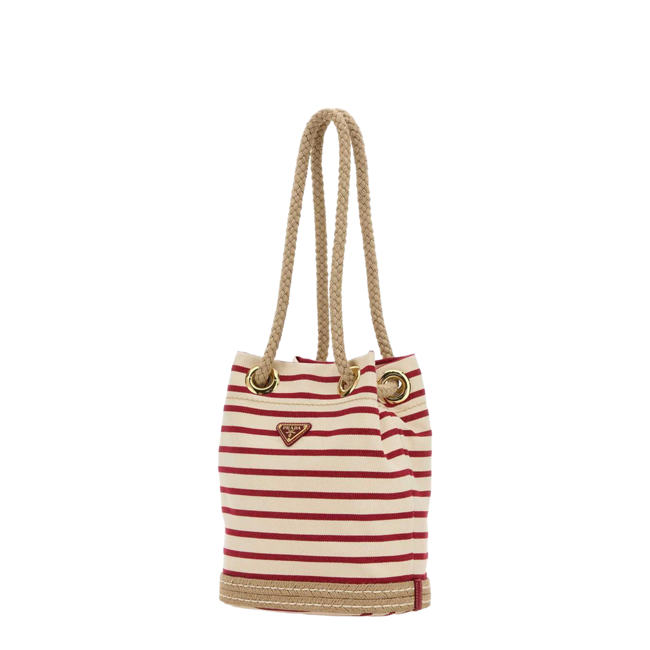 Embroidered Canvas Bucket Bag - Image 2