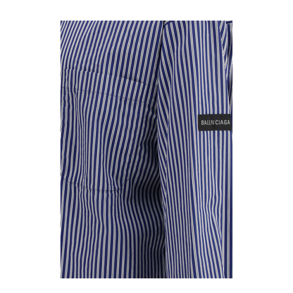 Embroidered Poplin Oversized Shirt - Image 3